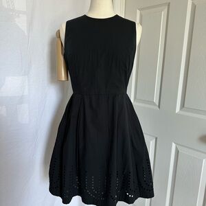 Gap Black Mini Dress with cut out pattern